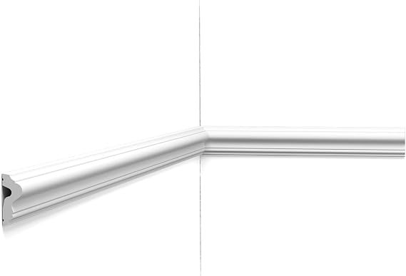 Orac Decor | Purotouch High Density Polyurethane Panel/Chair Rail/Wainscot Moulding | Primed White | 1-5/8" H x 78" Long