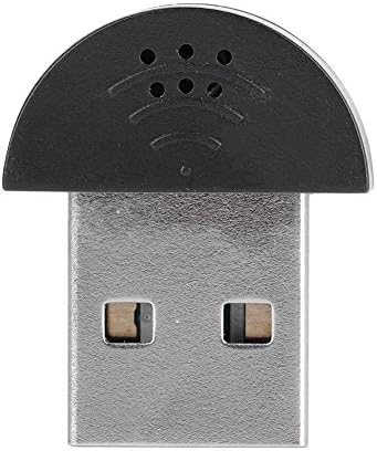 Dioche Mini Microphone Usb Vocal Micro Pc Notebook Jack Connection Portable Usb Mini Studio Speech Microphone Audio And Video Accessories (Black)