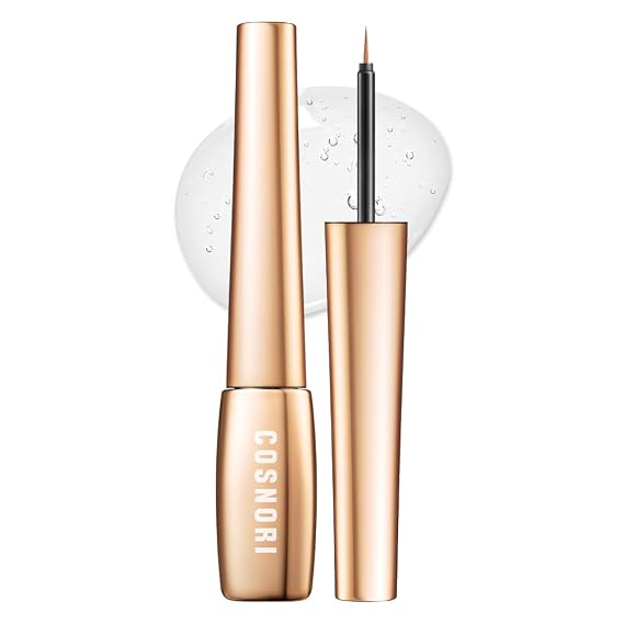 COSNORI Eyelash Serum 100 EX - Intensive Eyelash Care Serum Slim Brush Type Hydration Booster Irritation Free - Peptides, Silk Extract, Hyaluronic Acid, 0.2 fl.oz