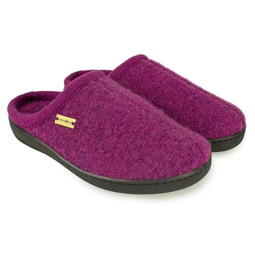 HAFLINGER Unisex AT Wool Hard Sole Slippers