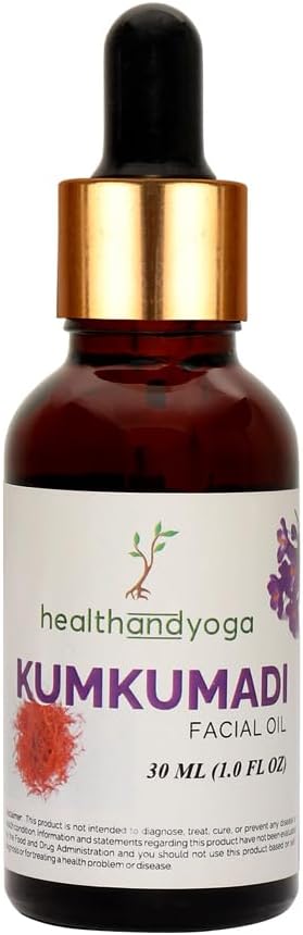 HealthAndYoga Kumkumadi Face Glow Oil - 100% Ayurvedic - Boosts glow & brightens Skin - Anti-Aging - Reduces dark spots, pigmentation - For all Skin types - 30 ml