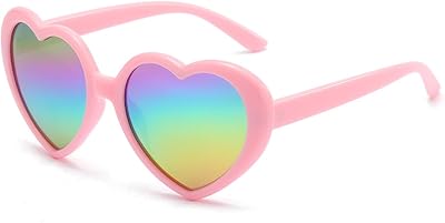 NIDOVIX Polarized Heart Shaped Sunglasses for Women Lovely Vintage Retro Fashion Heart Sun Glasses UV400 Protection Lens