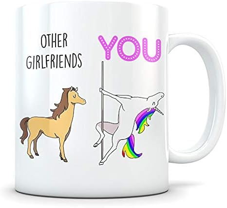 Funny Coffee Mug for Girlfriend - Best gift for Girlfriend - Awesome gift for Birthday, Christmas, Anniversary, Valentine's Day -11OZ.