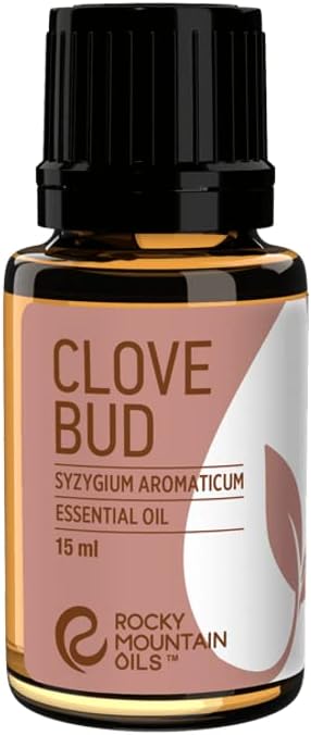 Rocky Mountain Oils Clove Bud Essential Oil - 100% Pure Natural Aromatherapy Oil for Diffusers, Home Scenting & Candle Making, DIY Blends, Home Fragrance, for Topical Massage Therapy - 15ml
