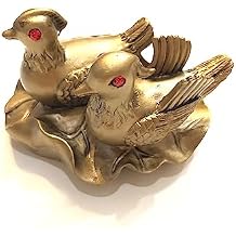 feng shui Mylucky Mandarin Ducks on Lotus Leaf Statue