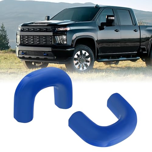 Tow Hook Covers for Silverado 25003500 HD 2020-2026, Hitch Cover Front Customized Car Tow Hooks Compatible with Chevrolet Silverado 25003500 2020-2026 Accessories Blue