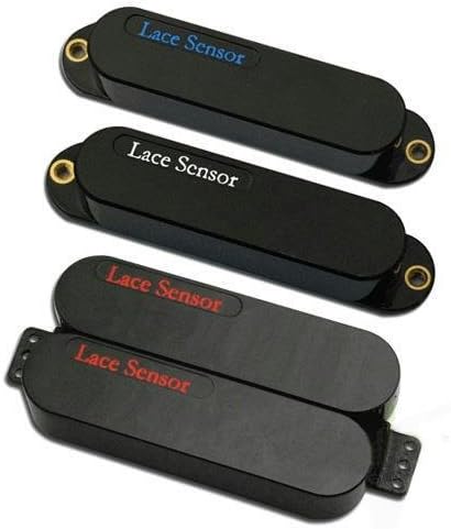Lace Sensor Plus Ultra Pack HSS Pickup Set - Blue/Silver/Red-Red Dually, Black Covers