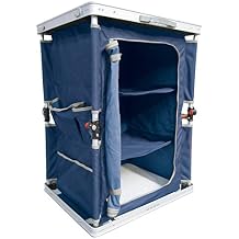 Ferrino 61789 Folding Camping Wardrobe Cabinet, Blue