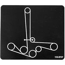 Exmark 116-8727 Belt Routing Decal Lazer Z Turf Tracer Staris E S X Series