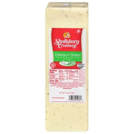 Shullsburg Creamery Cheese-N-Onion, 5 Pound Loaf