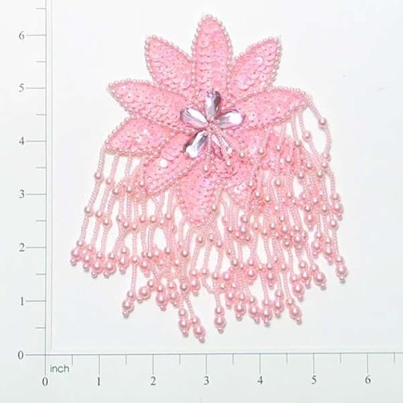 Expo International Sunburst Sequin Applique/Patch | Light Pink