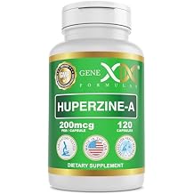 Genex Formulas Huperzine A 200mcg (120 Capsules) | Nootropic Supports Memory, Focus, and Cognitive Health - Non-GMO, Gluten Free, Vegetarian