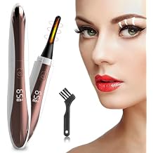 Heated Eyelash Curlers,Electric Eyelash Curler,LED Display,Natural Curling 24H Long Lasting,A Fast-Forming, Natural-Looking,Long-Lasting for Women Gifts (White)
