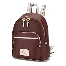 MKF Collection Backpack for Women, Vegan Leather Bookbag Top-Handle Ladies Travel bag by Mia k