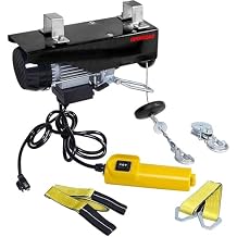 OPENROAD 880 LBS Lift Electric Hoist Crane Remote Control Power System with Emergency Stop Switch Electric Winch Zinc-Plated Steel Wire Hoist for Garage Ceiling Crane Overhead (400kg)...