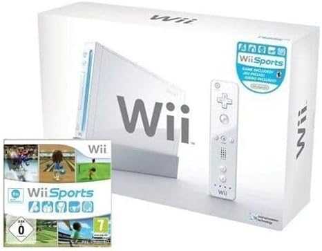 Wii Console (White) &amp; Wii Sports