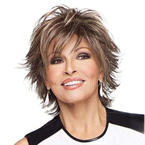 Raquel Welch Trend Setter Mid-Length Shag Wig by Hairuwear, Large Cap Size, SS1022 Iced Cappuccino