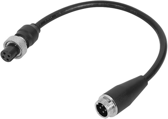 Power Extension Cable for Ninebot GoKart Pro Kit, for segway S MAX,miniPRO & Lite,4-Pin Connector Charging Adapter,Flexible PVC Wire 24cm Black