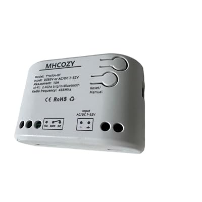 1 Channel USB 5V ACDC 7-32V Smart WiFi Wireless Relay Switch Module,Tuya Smart Life app Remote Control,Compatible with Alexa Google Home 1