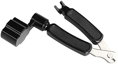 Black 3 in 1 Multifunction Guitar String Winder String Cutter Pin Puller,MusicOne