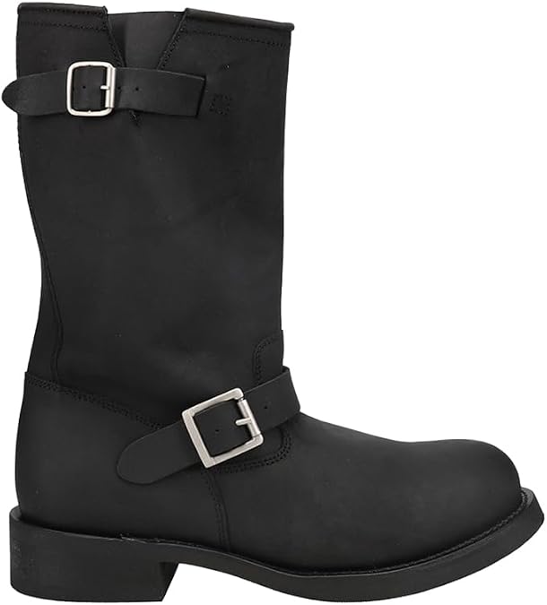 Dingo Boots Mens Rob Round Toe Motorcycle Casual Boots Mid Calf
