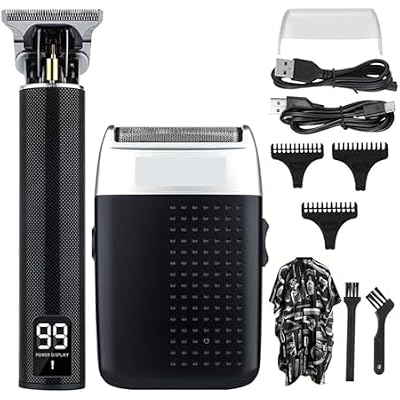 Barber Professional LCD T9 Hair Clipper Rechargeable Electric Finish Hair Cutting Machine Beard Trimmer for Men Shaver Cordless