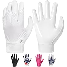 RIGWARL Football Gloves Adult Men, Youth Kids Football Gloves with Super Sticky Grip, Receiver Glove Best Gift for Adult Youth Kids Boys 8-12