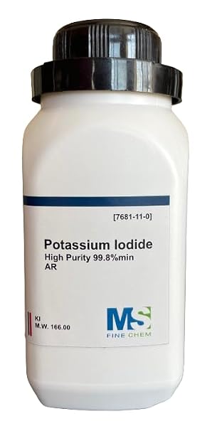 Potassium Iodide, High Purity Crystals/Powder, 100%, 100 Grams/