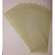 Heavy Duty 14mil Rigid Poly Stencil Sheets - .014" Thick Polyester Sheet 4"x9" (10-Pack)