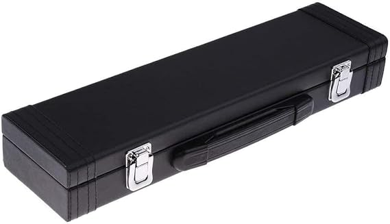 Jiayouy Lightweight Flute Hard Case Cover C 16 Hole Flute Box with Locking Latch and Plush Lined Interior for Flute Players Musician Gift