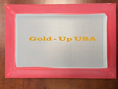 Aluminum Screen Printing Screens, Size 8'' x 12'' Pre-Stretched Silk Screen Frame (305 Yellow Mesh)