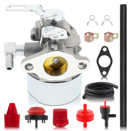 MOTOALL Carburetor for Tecumseh 632107A 632107 640084B 640084A TORO 521 SnowBlower HSK40, HSK50,HS50 LH195SP - Tecumseh 632107 Carb With Gasket