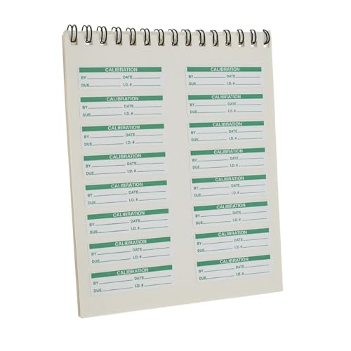 SPI 14-101-0 Removable Adhesive Calibration Labels: 2 x 12, Green on White 160 Count