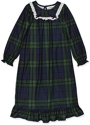 Komar Kids Girls Toddler Traditional Holiday Christmas Plaid Nightgown Pajamas