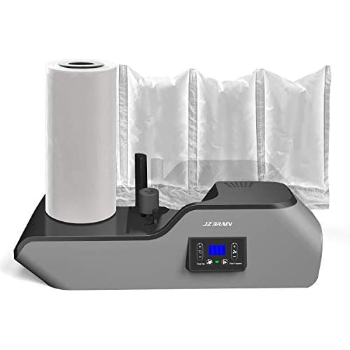JZBRAIN Air Pillow Machine Air Cushion Machine Sealing Speed 6.0-7.2 Meters Per Minute Air Pillow Maker Heating Up in 2 Minutes Air Bubble Machine  100m Free Test Air Cushion Film