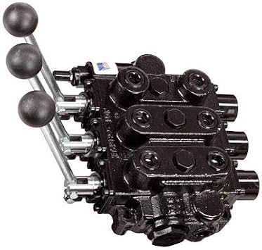 Bailey Prince Directional Control Valve RD5300 Series 3 Spool Float, 25 GPM, 3000 Max PSI, SAE N.12 Ports, 2000 PSI @ 10 GPM Relief Setting, 220651
