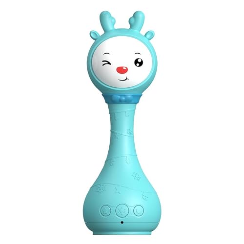 Russian Baby Music Rattle Toys, Baby Newborn Toys 0-3-6-12-18-24 Months, Gift Over 1 Year Toddlers,White Noise, 40 Fairy Tales, 40 Songs Blue