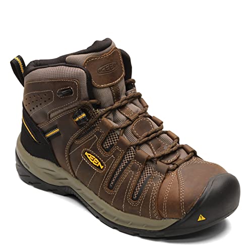 KEEN Utility Mens Flint 2 Mid Height Leather Steel Toe Work Boots