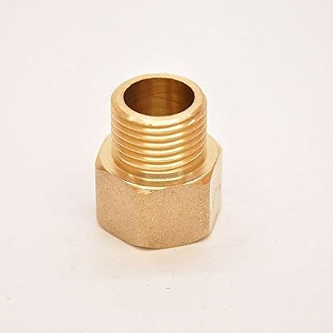 Pipe Fitting BSP BSPP 1/2 Female to 1/4" Male Coupling Brass Gauge Adapter
