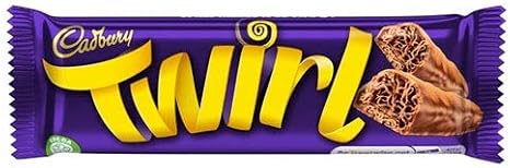 Cadbury Twirl Milk Chocolate Bar - Pack of 48 x 43G