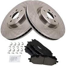 Front Brake Pad and Rotor Set Ceramic Compatible with 2017-2018 Audi Q7 2018-2021 S4 S5 S5 Sportback SQ5 2020-2021 Q5 PHEV