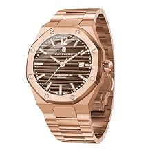 SAPPHERO Mens Watch Mechanical Automatic Watches for Man Date Luxury Analog 50 Meter Waterproof Business Sports Stainless Steel Strap Gifts