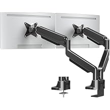 MOUNTUP Dual Monitor Mount fits 42 40 39 37 34 32 27 inch Ultrawide Screen, Holds 6.6-33lbs, Dual Monitor Arm Desk Mount, Heavy Duty Monitor Stand for 2 Monitors, with Clamp/Grommet Base