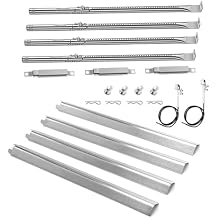 Grill Replacement Parts for Charbroil Performance 4 Burner Gas Grill 463365021 463365522 463352521, 5 Burner 463450022, 2 Burner 463630021, Grill Burners Kit with Heat Plate, Crossover Tube, Igniter