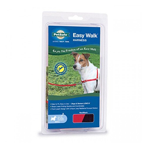 PetSafe Easy Walk No-Pull Dog Harness - Ultimate Harness to Help Stop Pulling - Pull-Free Walks - Take Control & Teach Better Leash Manners - Patented Martingale Loop Design - Raspberry, Petite