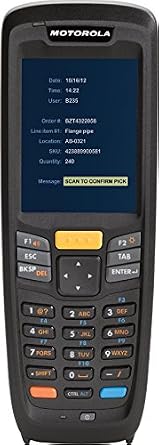 Zebra Technologies MC2180-MS12E0A Series MC2100 Industrial Enterprise Handheld Mobile Computer, WLAN 802.11 B/G/N, 1D Laser, Color Touch QVGA Screen, 256/256 Mb, 27 Key, 2400 Mah Battery, Bluetooth