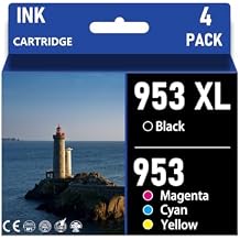 953XL High Yield Ink Cartridge Combo Pack for HP 953 Compatible with HP OfficeJet Pro 7720 7740 8210 8216 8702 8710 8715 8720 8725 8730 8740 Printers Combo Pack