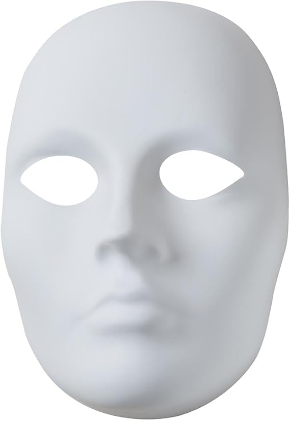 Creativity Street Female Plastic Mask, 5.5" x 8"