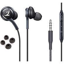 ZAMZAM PRO Stereo Headphones Works for Alcatel TB-7305 with Hands-Free Built-in Microphone Buttons + Crisp Digital Titanium Clear Audio! (3.5mm, 1/8 inch)