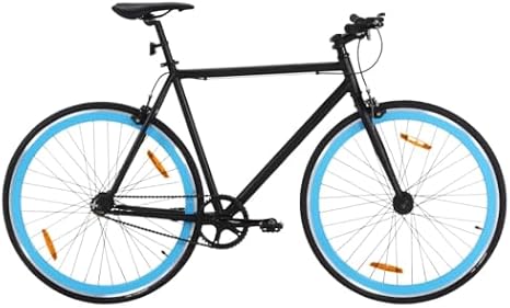 Fixed Gear Bike - Lightweight Single Speed Road Commuter Bicycle with Flip-Flop Hub for Urban Riding, 700c 59 cm